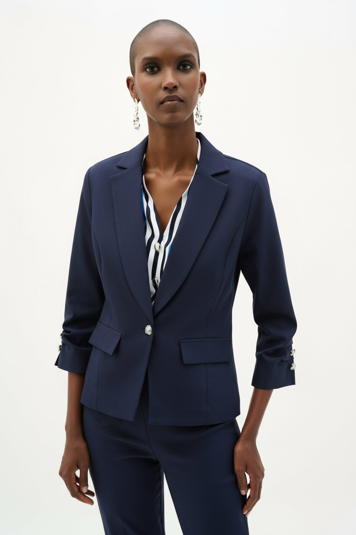 Millennium Fitted Blazer With Statement Button