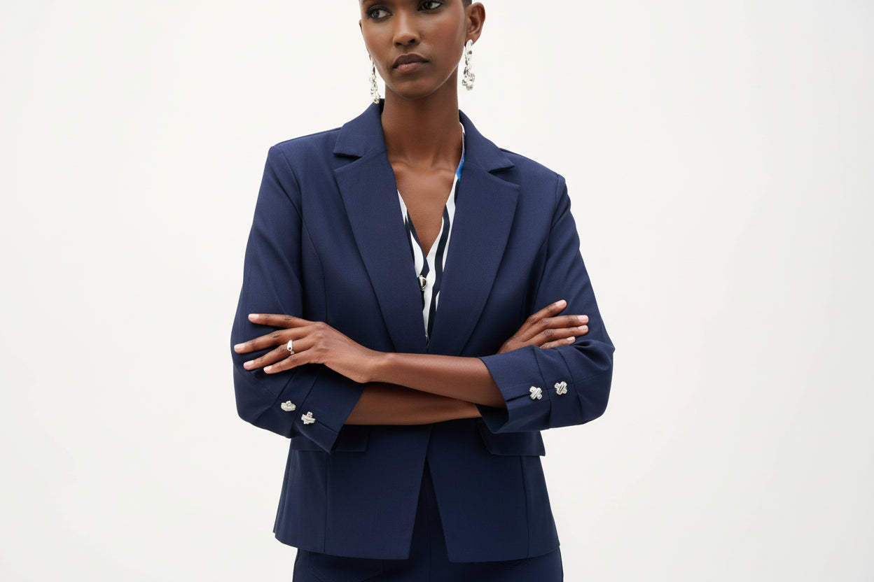 Millennium Fitted Blazer With Statement Button