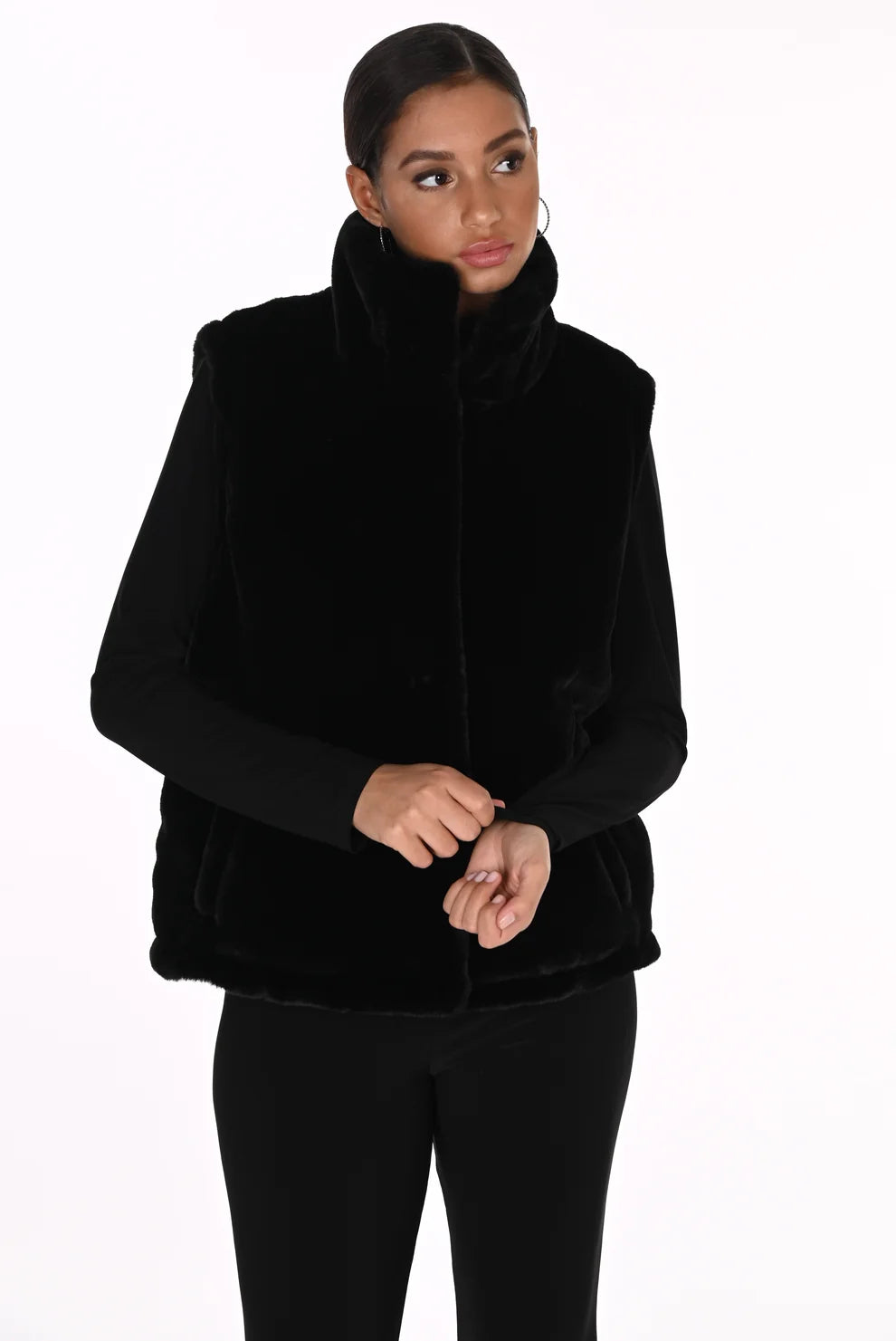 16 Way Reversible Puffer & Faux Fur Coat