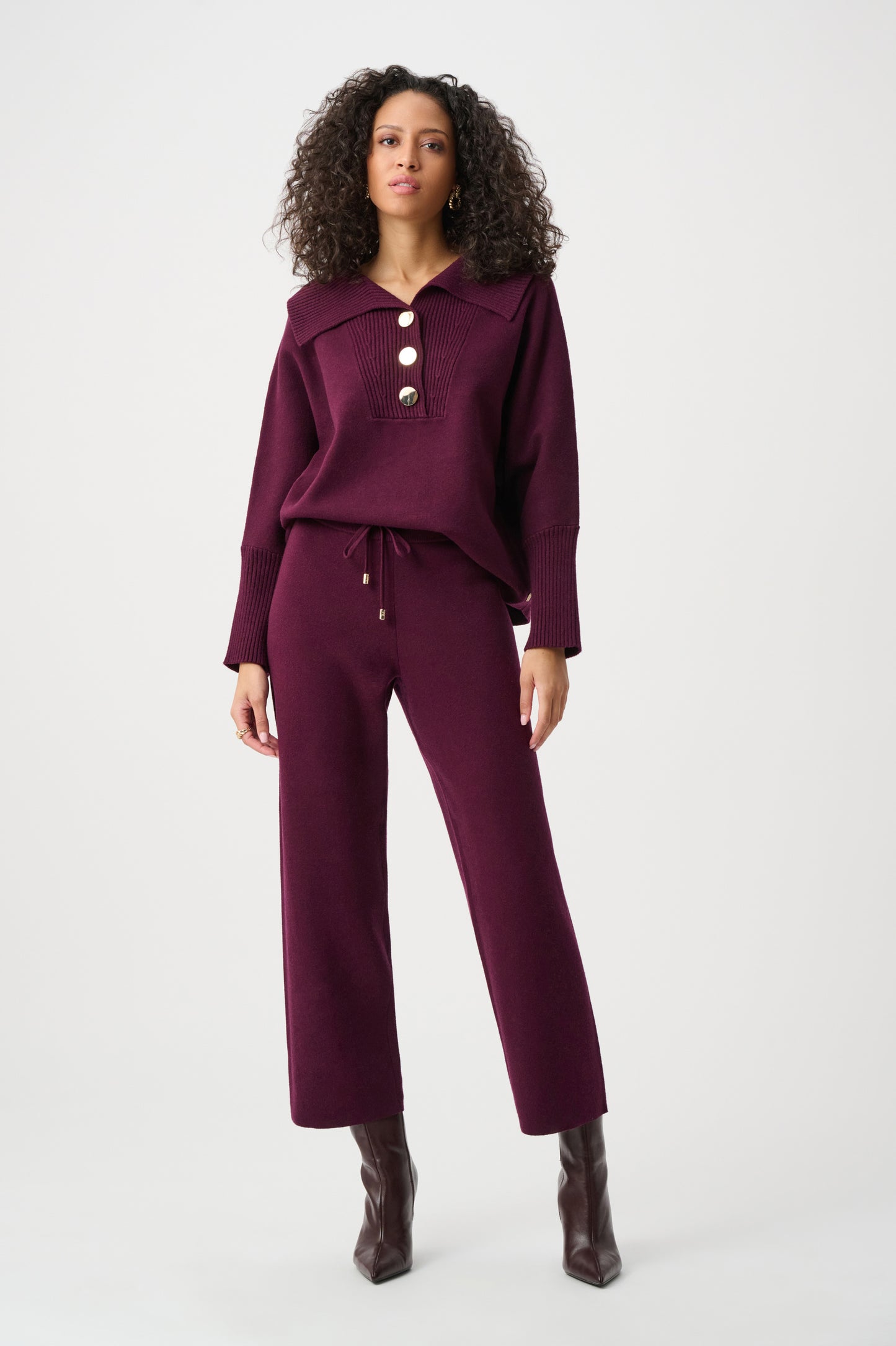 Brushed Knit Pull-On Pants