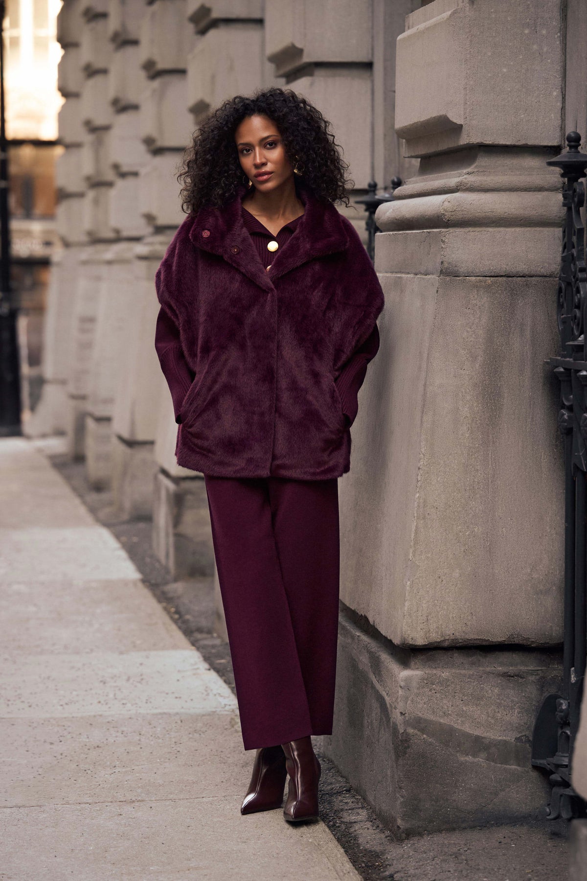 Brushed Knit Pull-On Pants