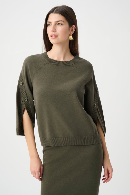 Knit Tulip Sleeve Sweater