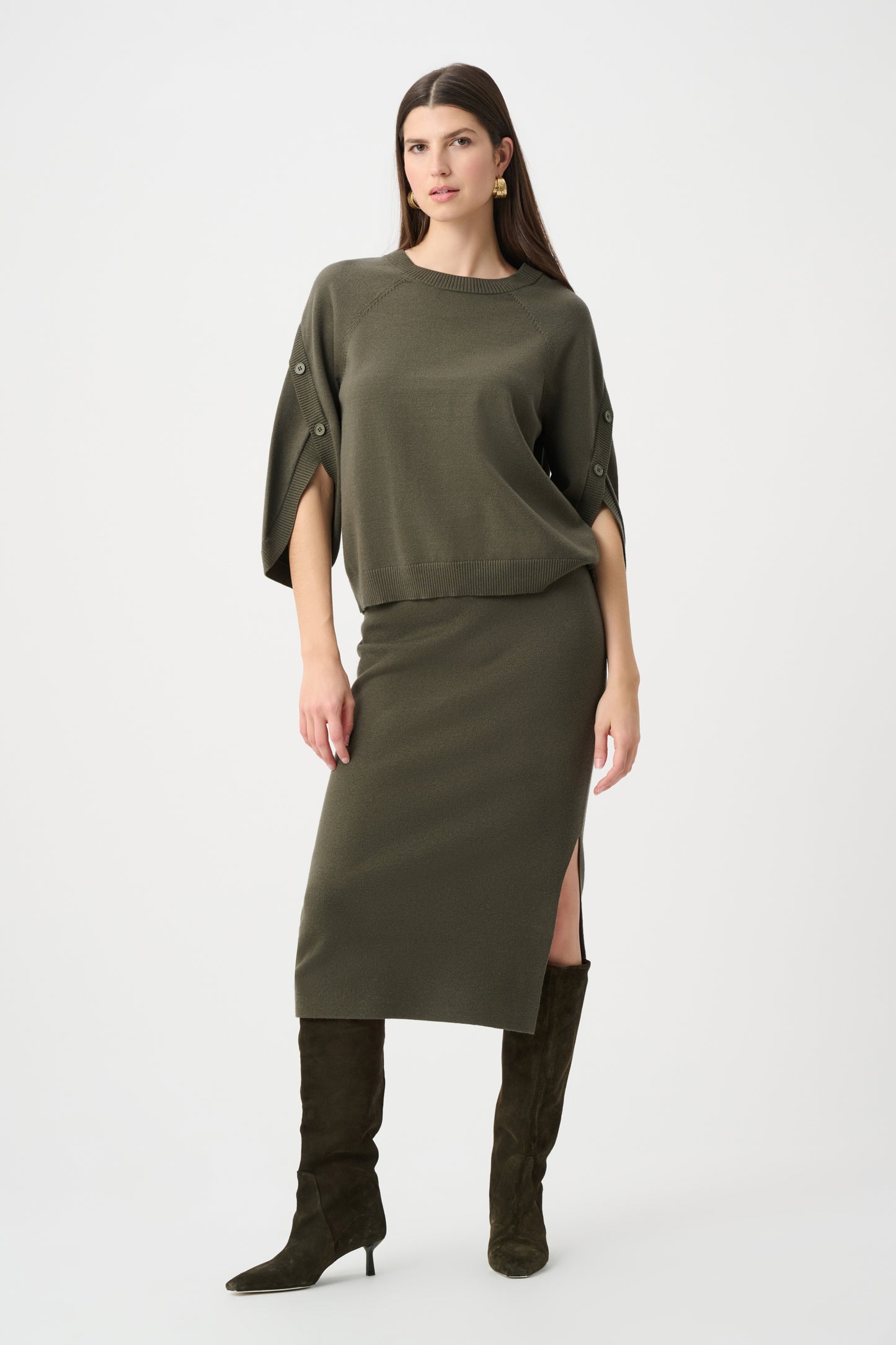 Knit Tulip Sleeve Sweater
