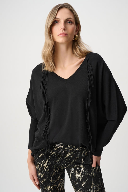 Knit Fringed Sweater