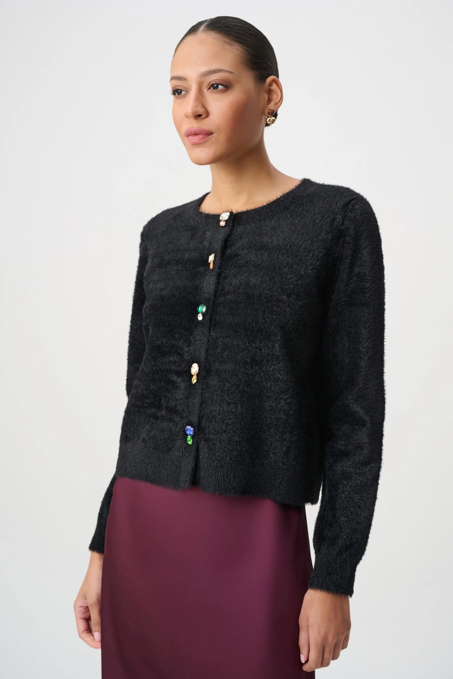 Bejeweled Crewneck Cardigan
