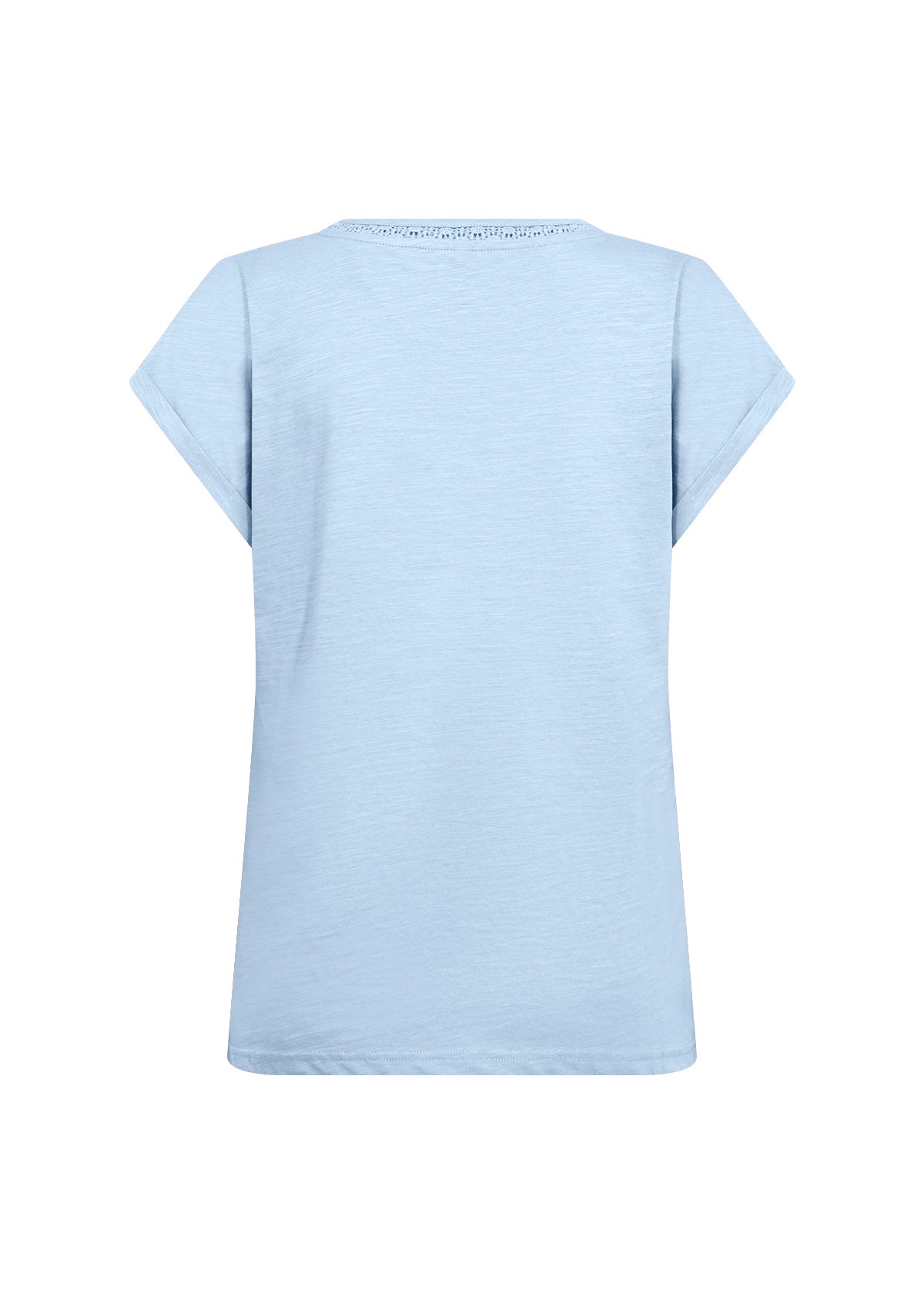 Babette V Neck Lace Detail Tee