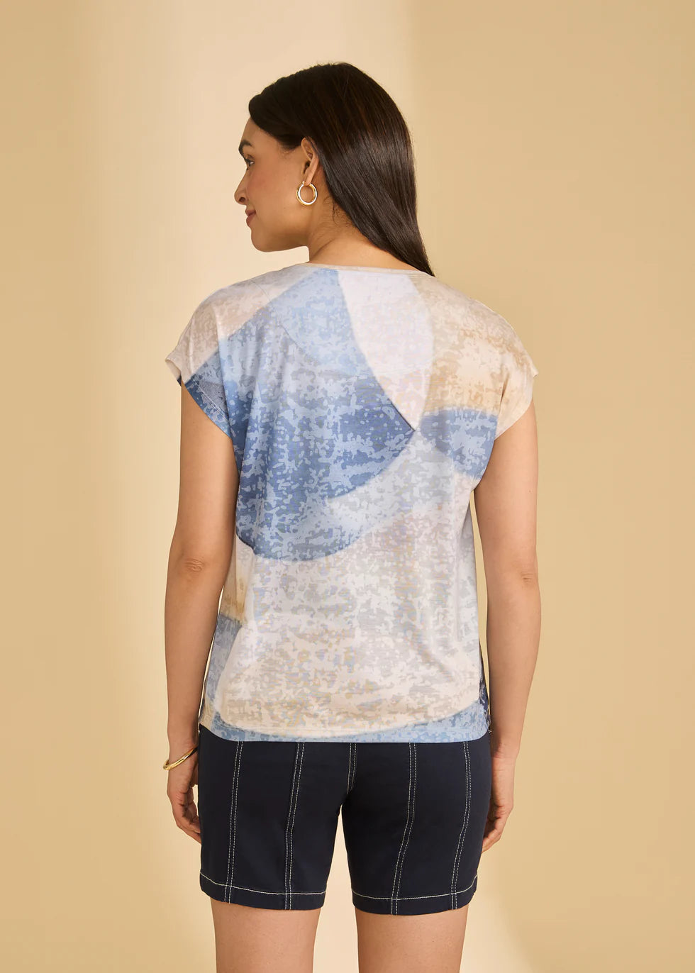 Short Sleeve Round Neck Top