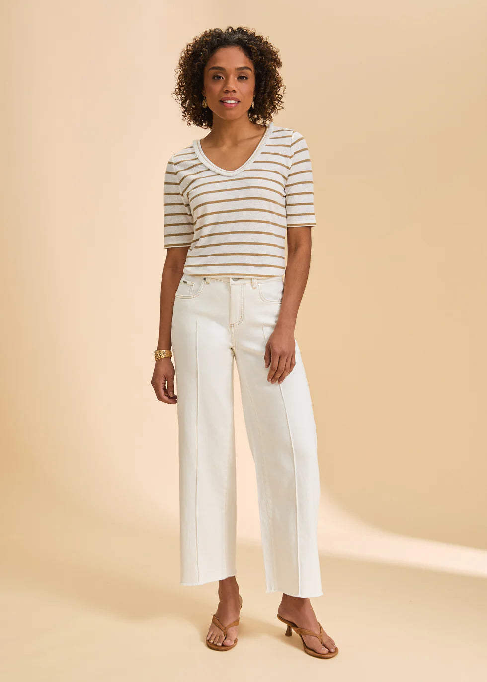 Olivia Wide Ankle - Ivory
