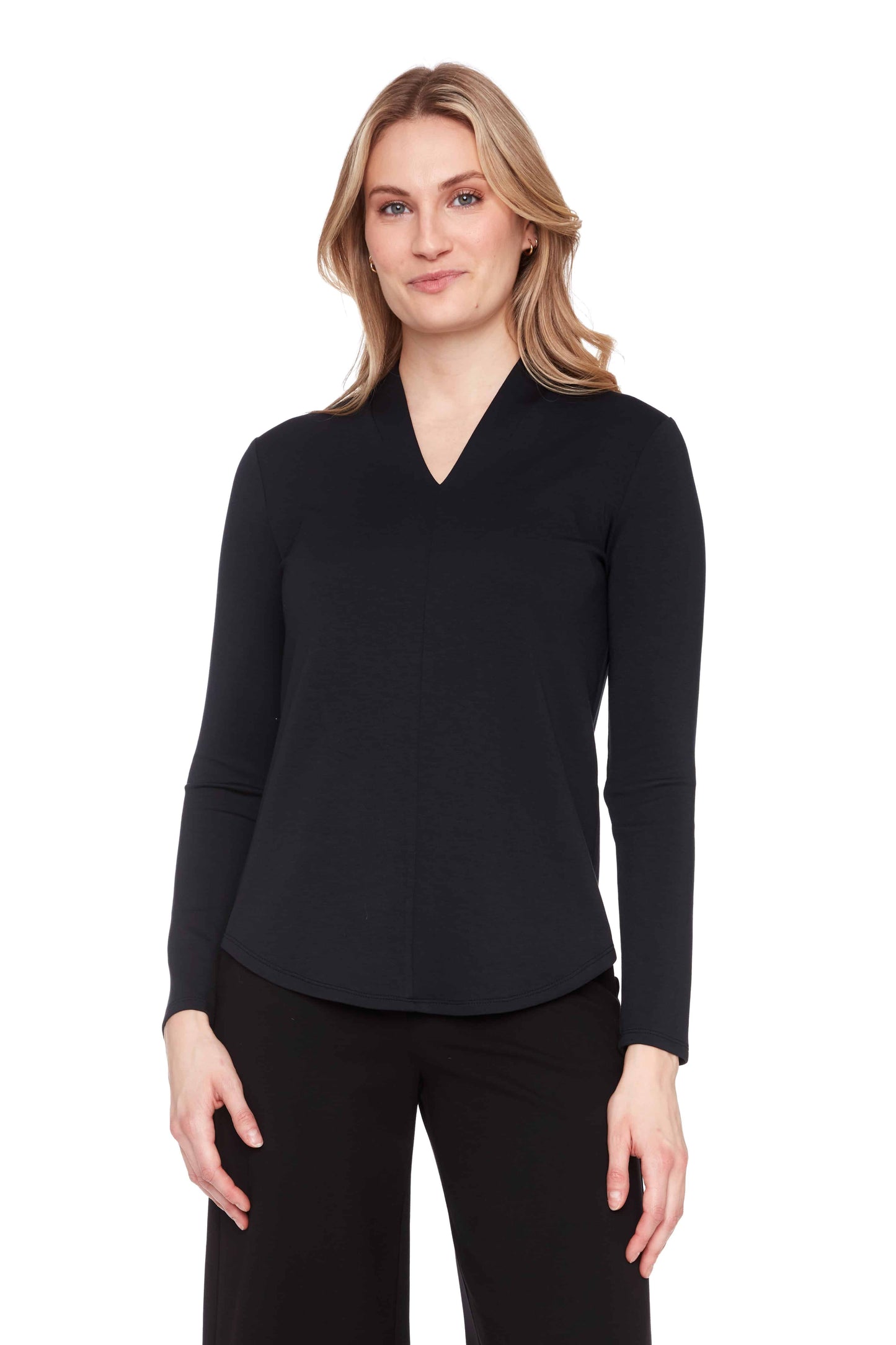 Butter Long-Sleeve V Neck Top