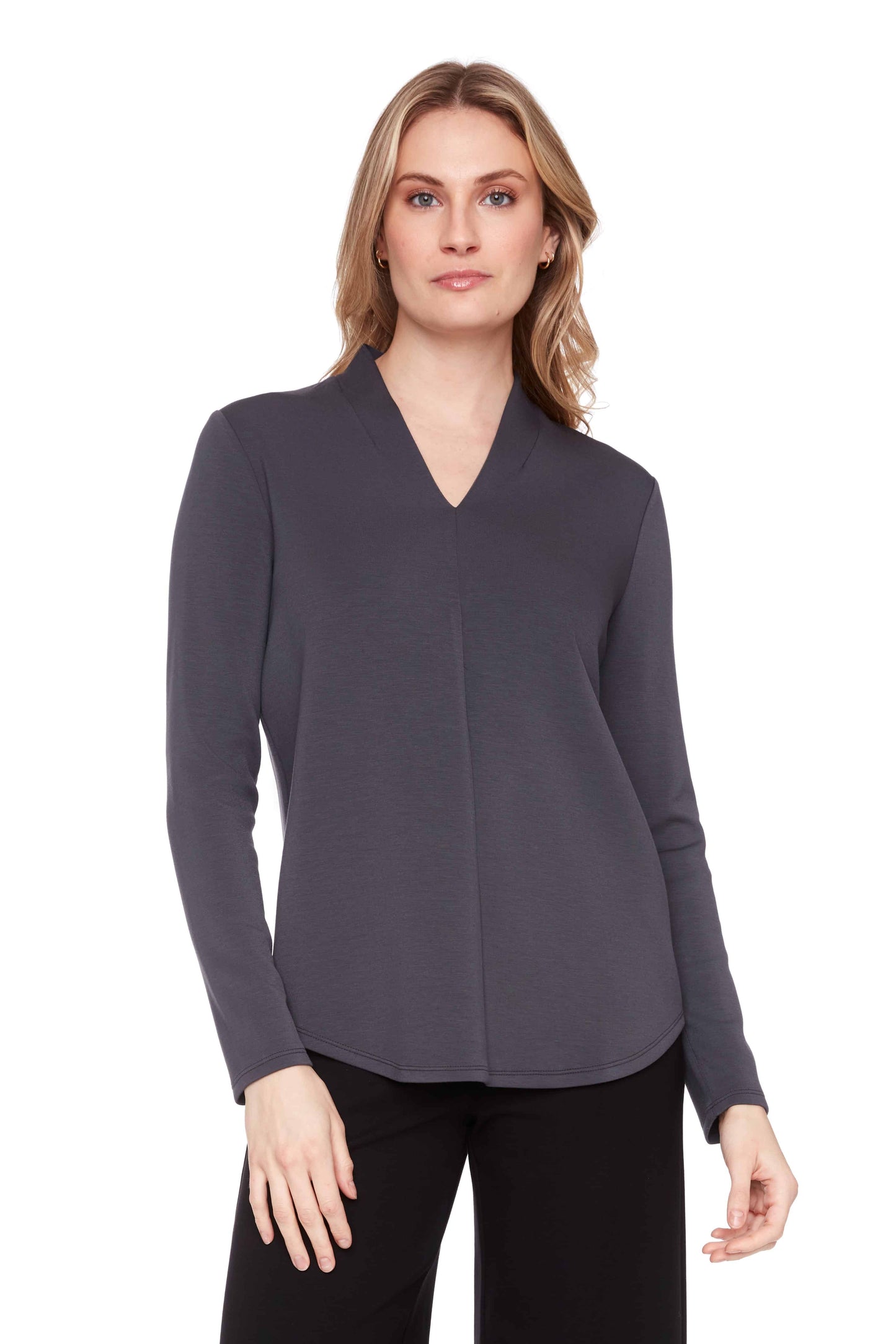 Butter Long-Sleeve V Neck Top