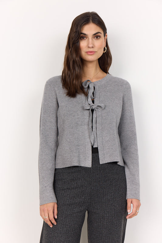 Kanita Cardigan with Tie - Grey