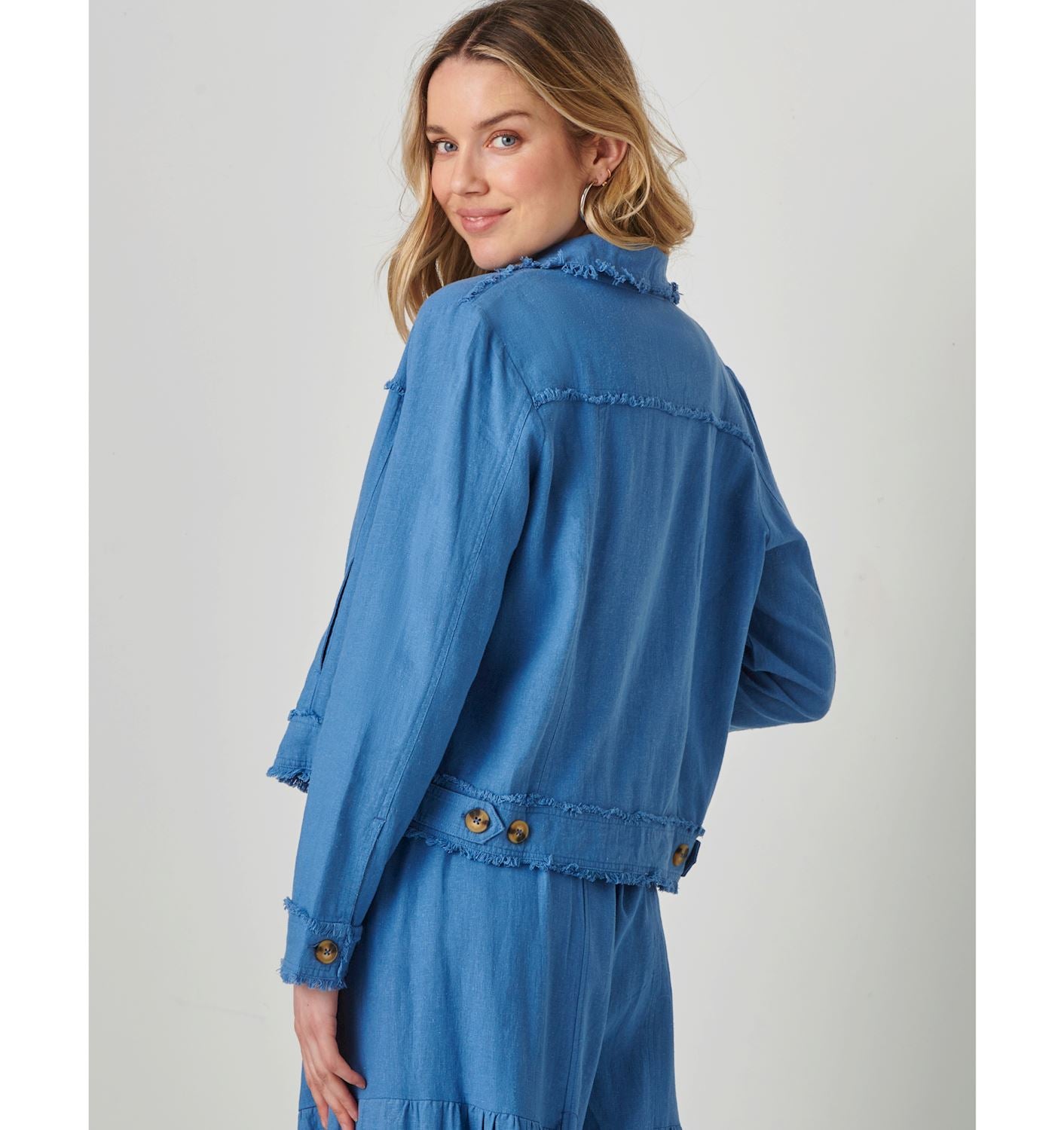 Relaxed Linen Blend Jacket