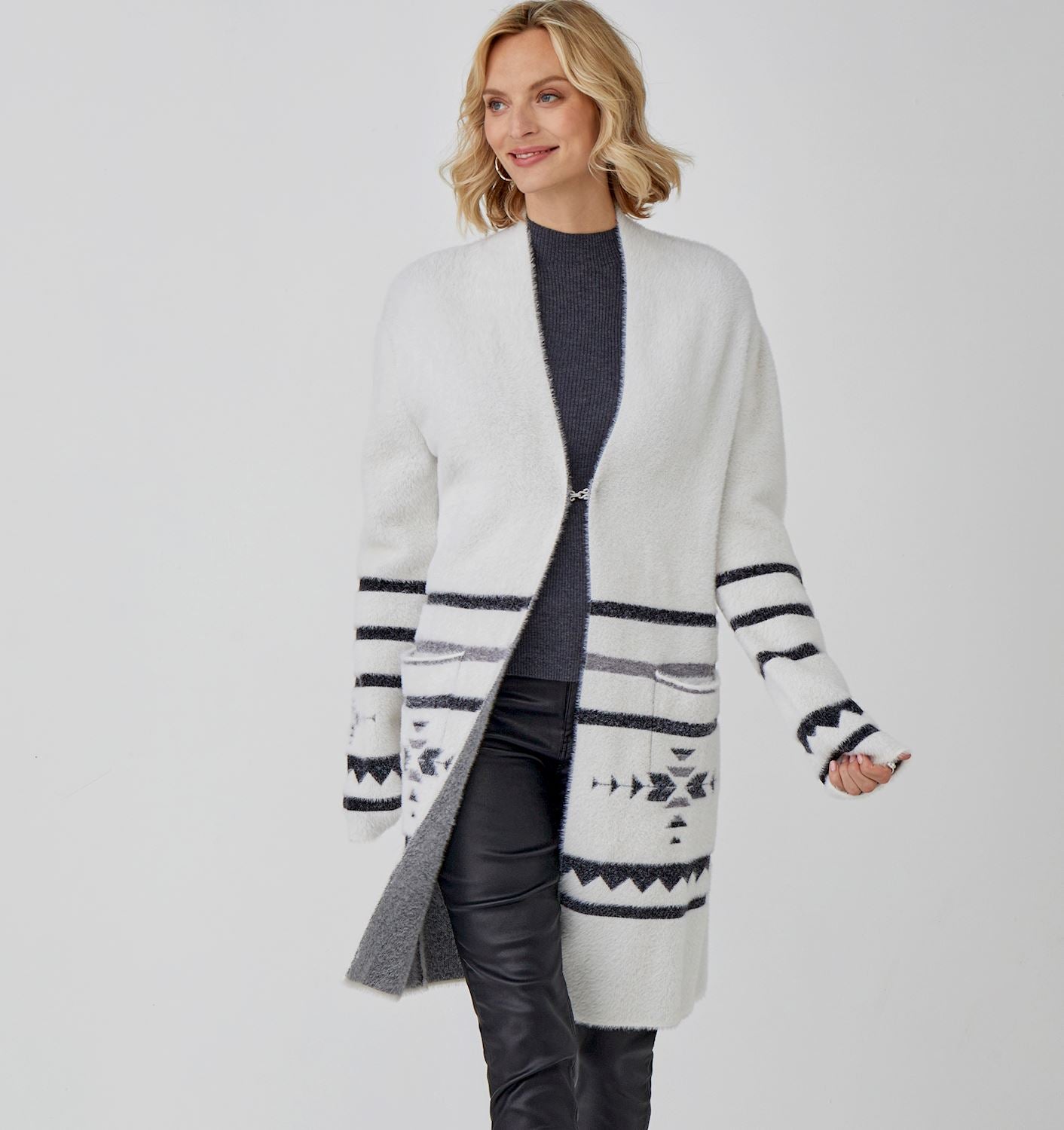 Knit Open Front Coatigan