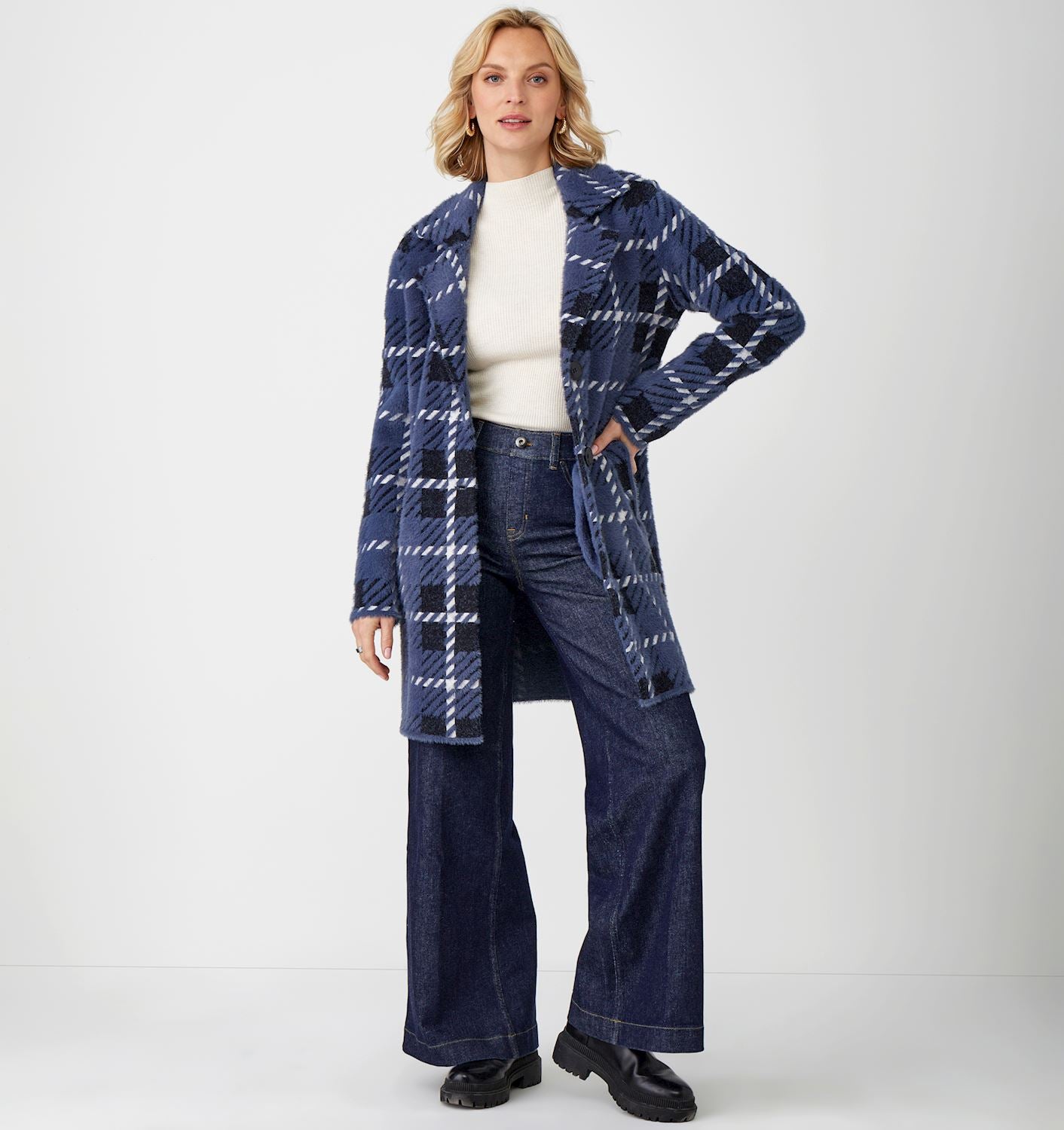 Plaid Coatigan