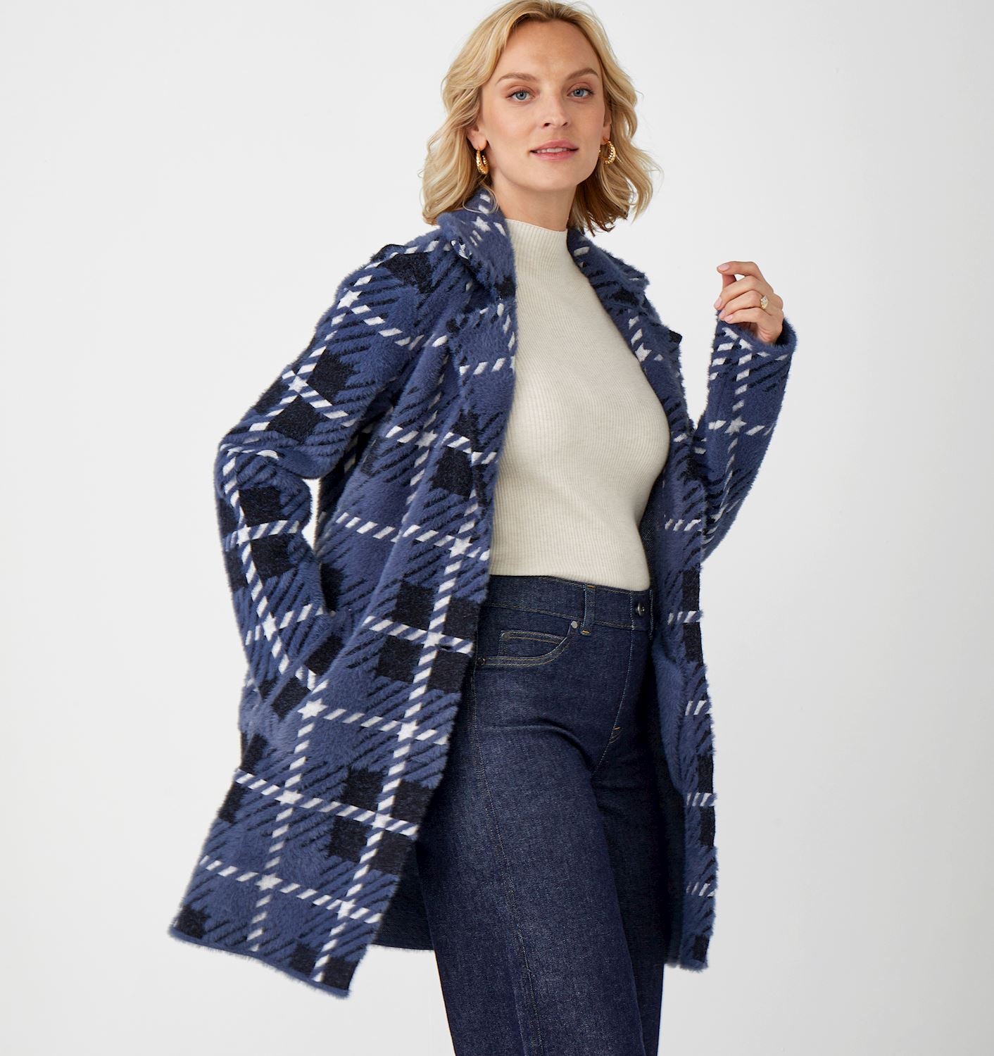 Plaid Coatigan