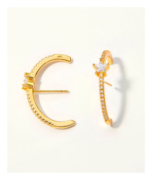 Frosted Star Earrings