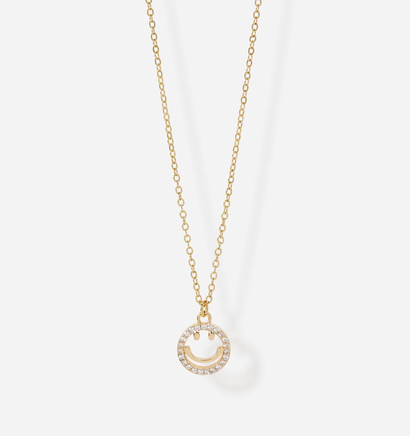 Happy Face Charm Necklace