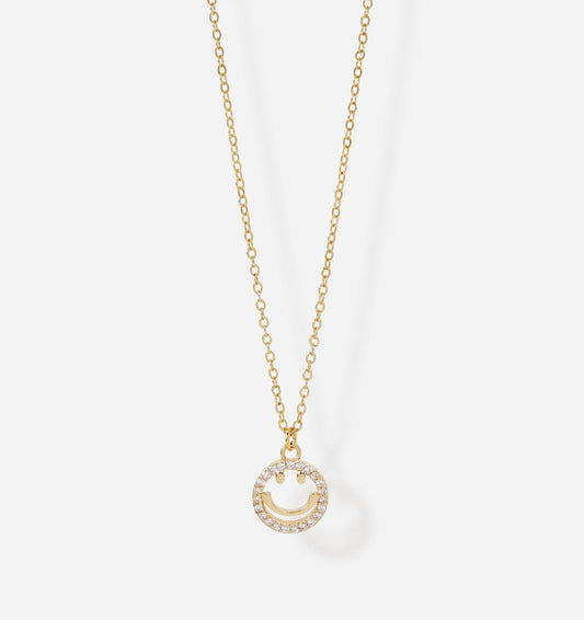 Happy Face Charm Necklace