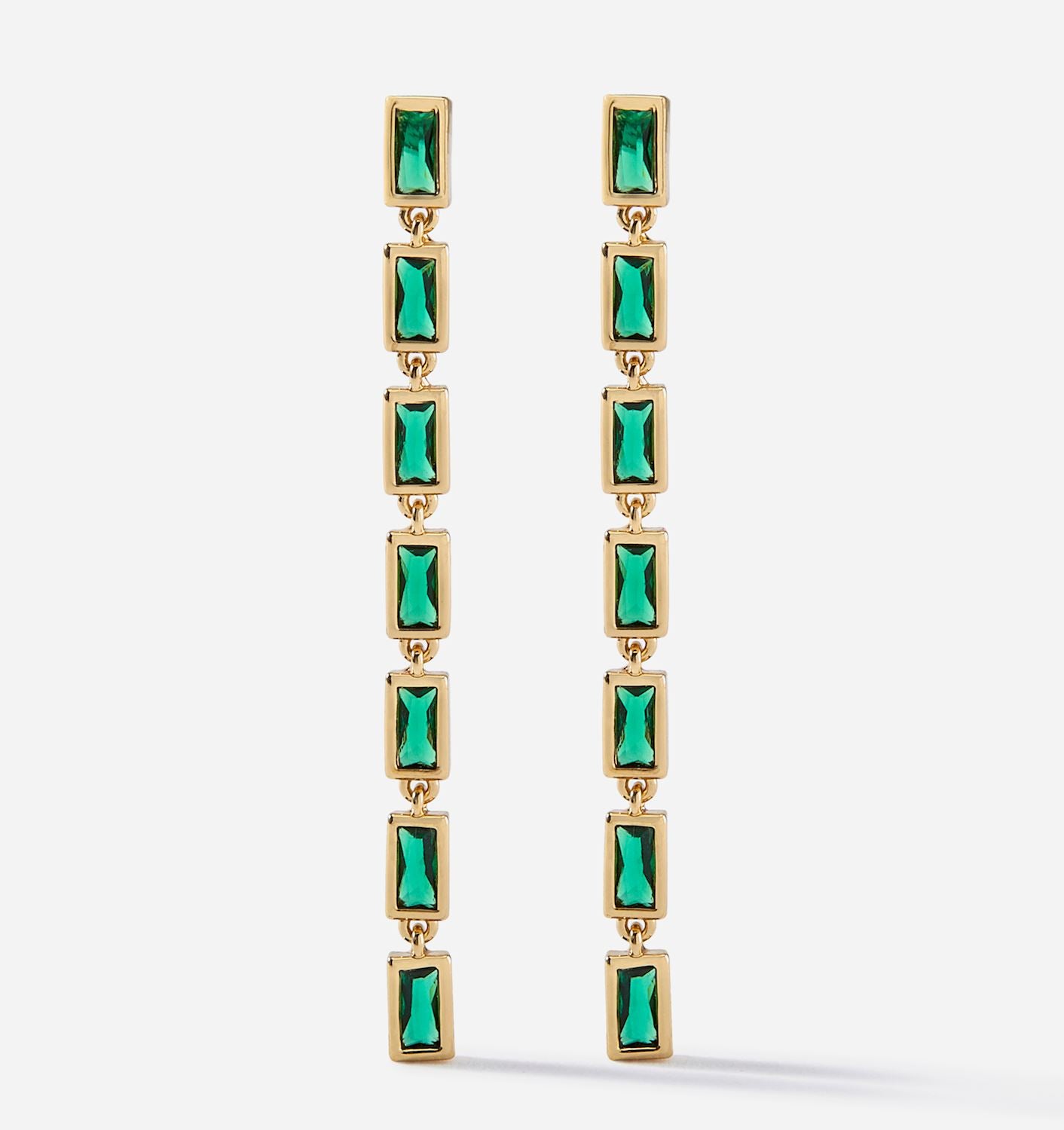 Emerald Green Drop Earrings