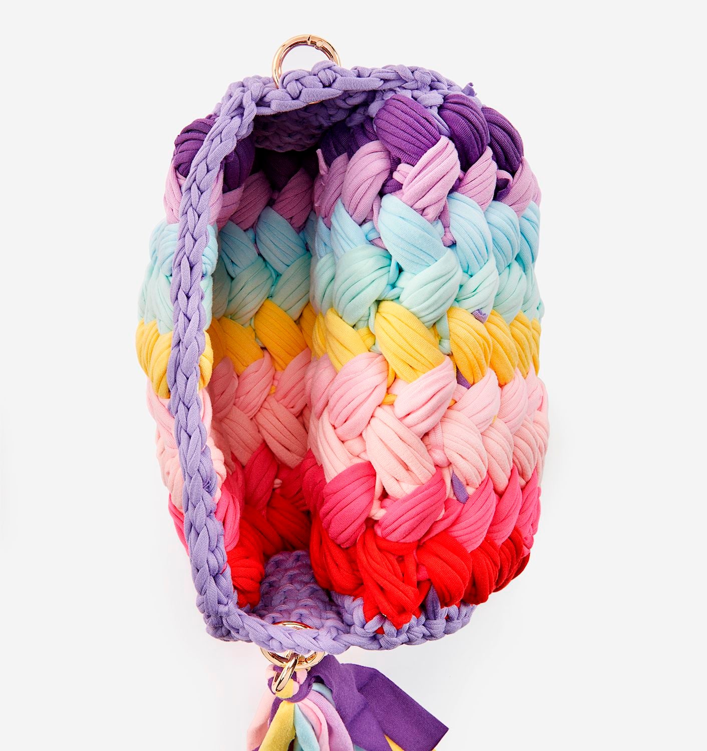 Multicolour Woven Handbag