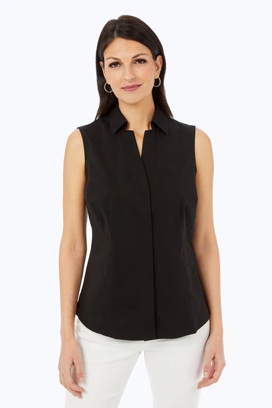 Taylor No Iron Stretch Sleeveless Shirt