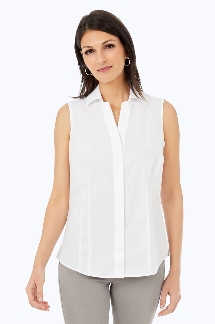 Taylor No Iron Stretch Sleeveless Shirt