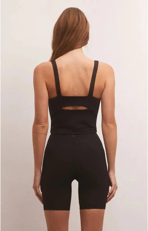 Eclipse Ribbed Cropped Tank