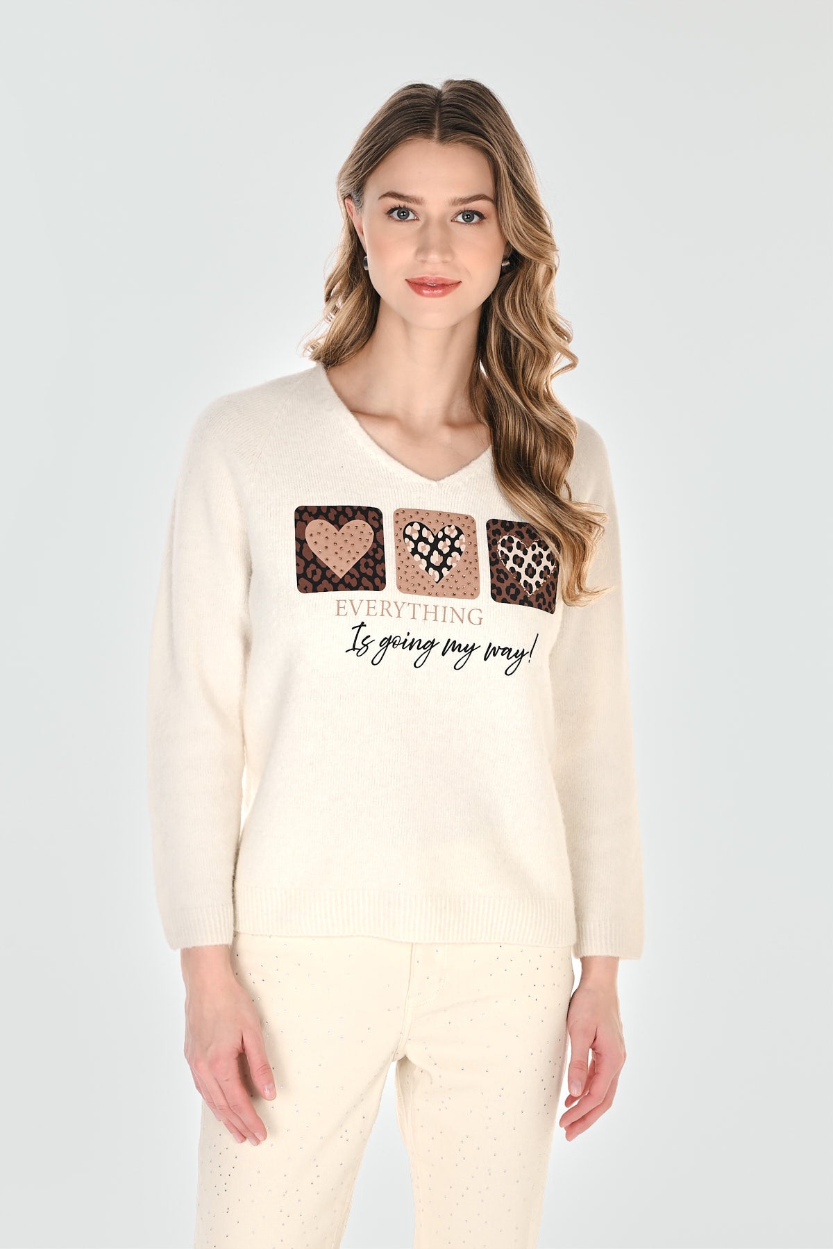 Knit Winter White Sweater