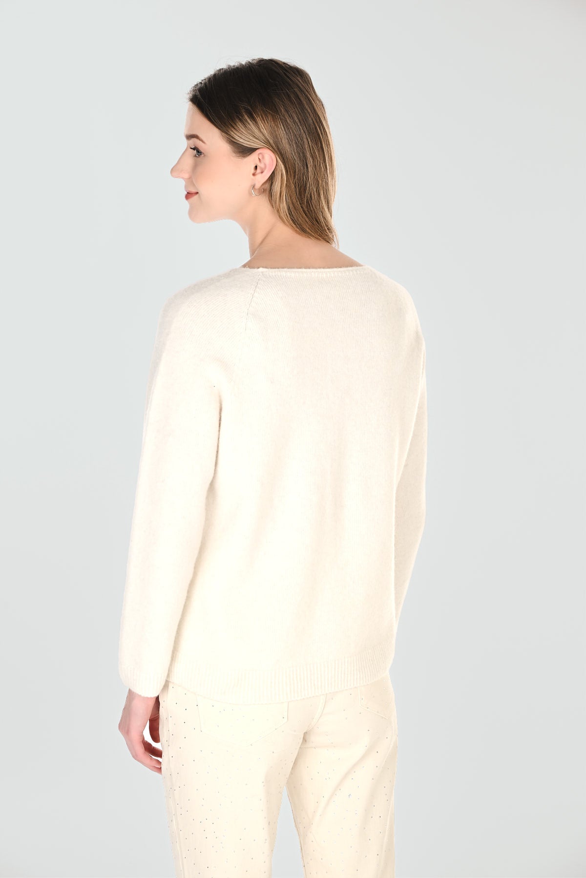 Knit Winter White Sweater