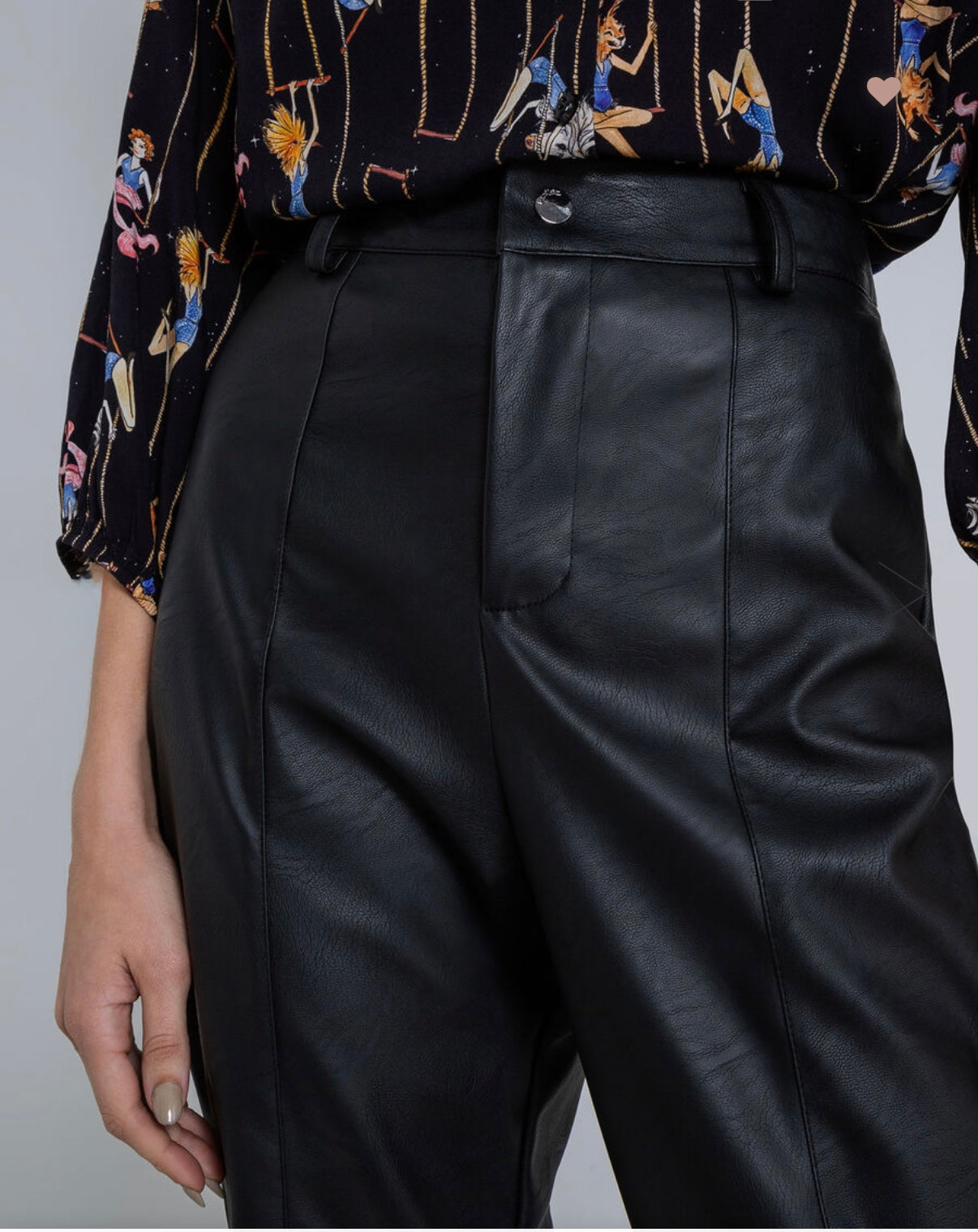 Vegan Leather Joggers