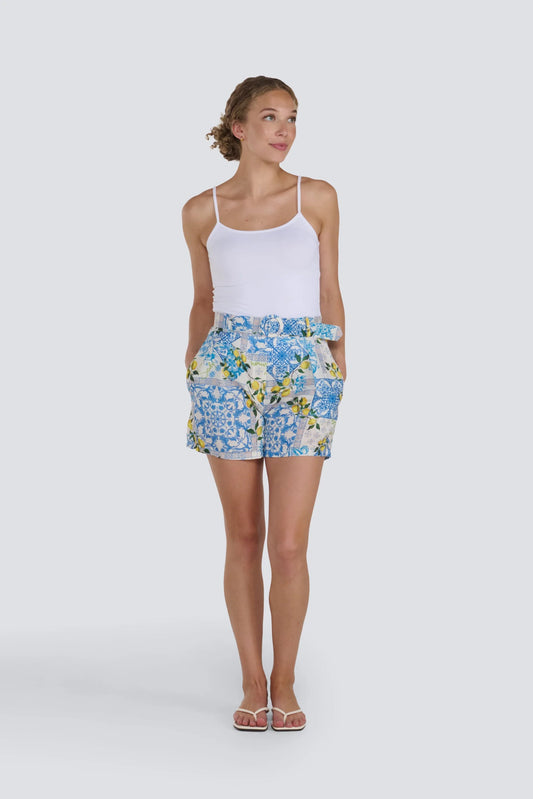 Lemon Print Shorts