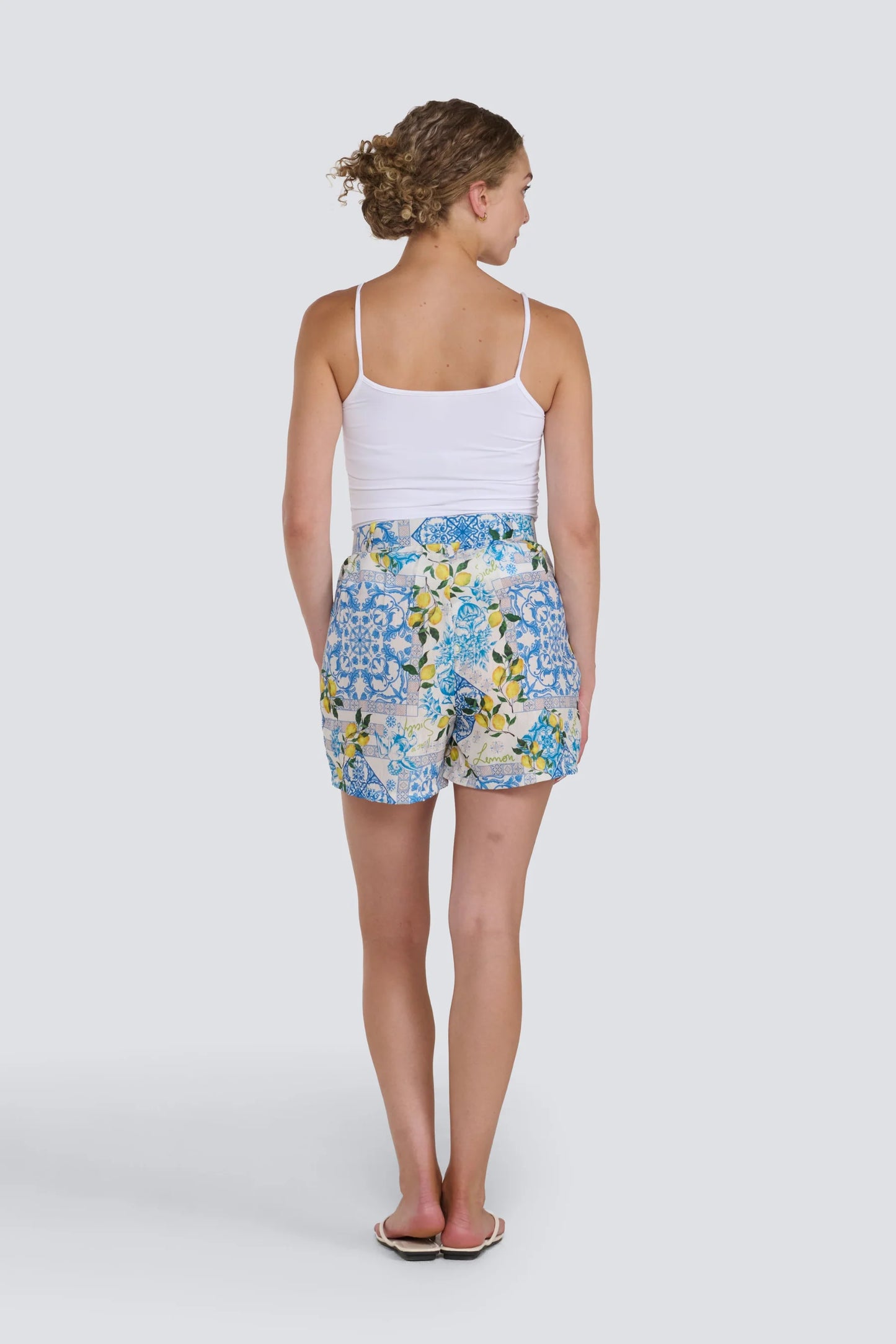 Lemon Print Shorts