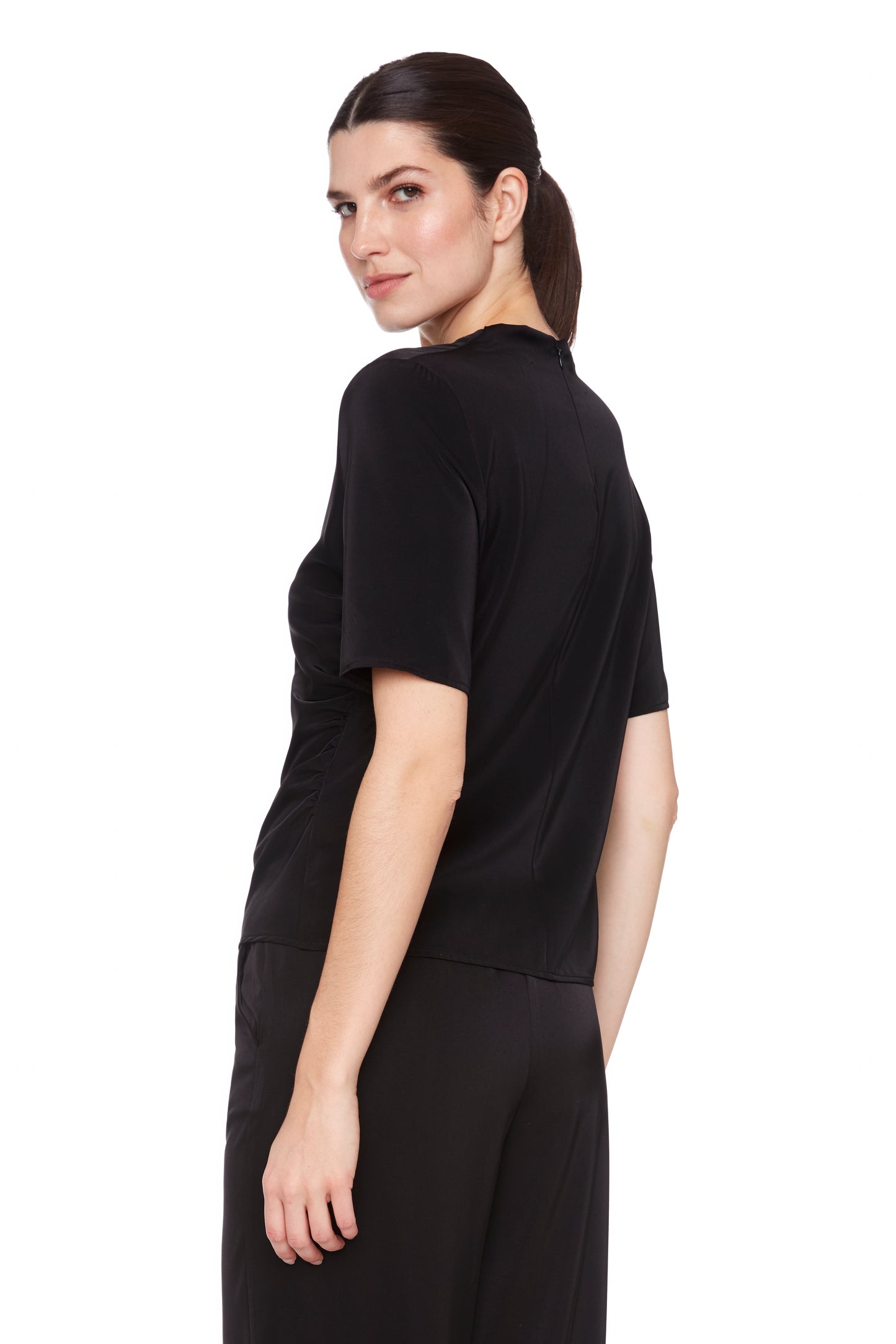 Solid Belize Satin Blouse