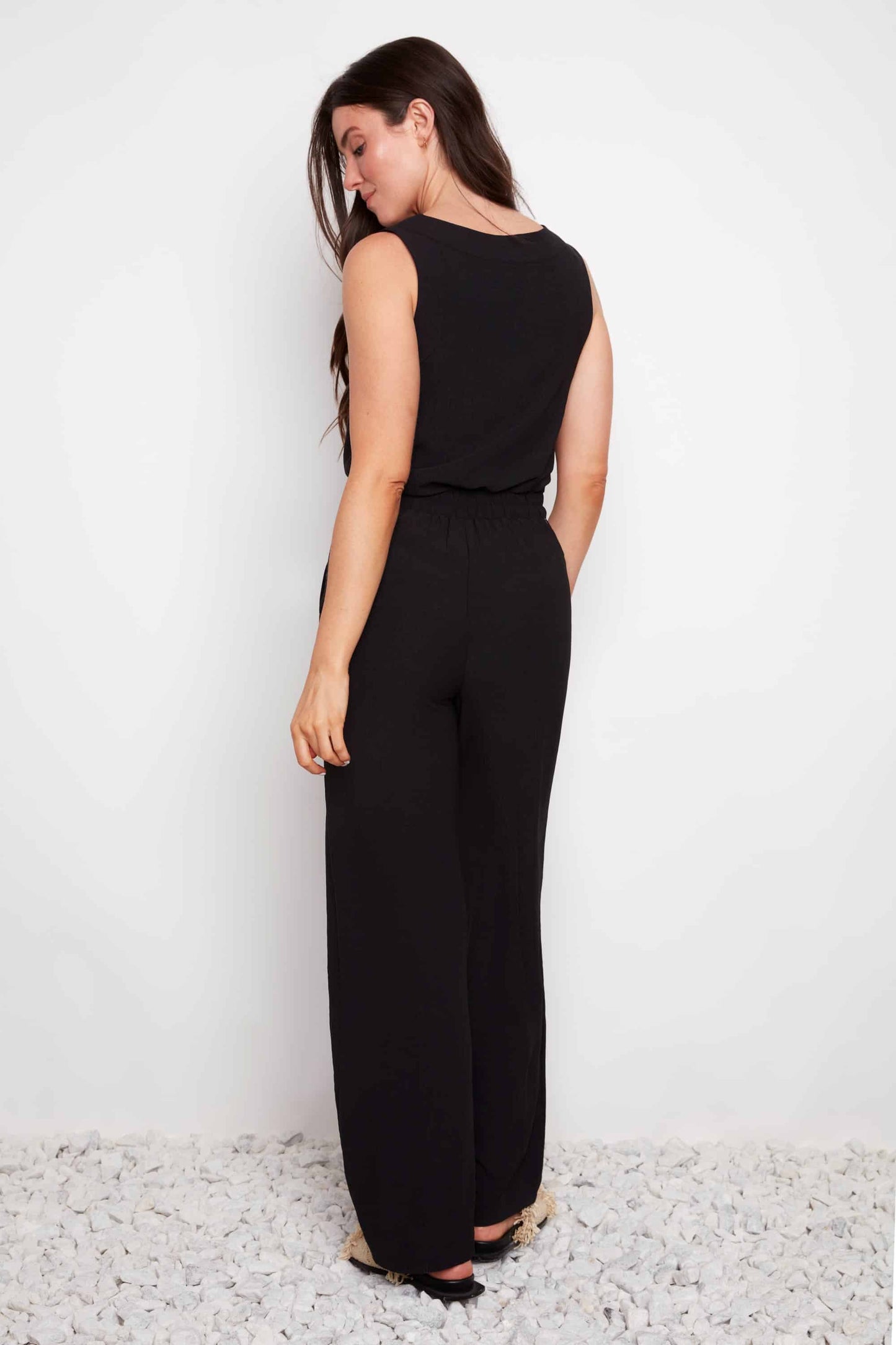 Air Flow Wide Leg Pant - Black