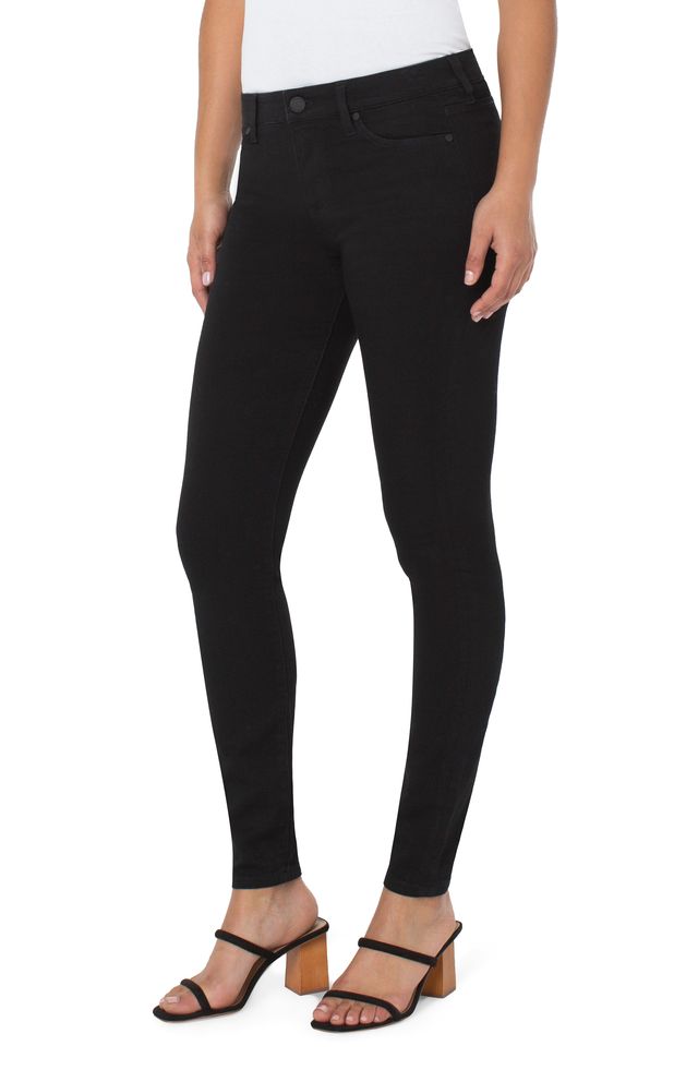 Abby Skinny Black Rinse Jeans