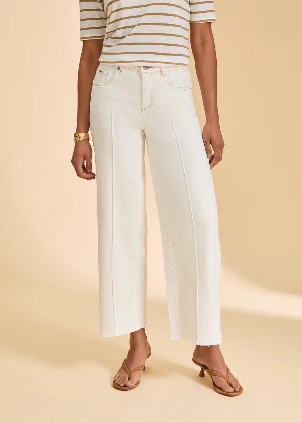 Olivia Wide Ankle - Ivory