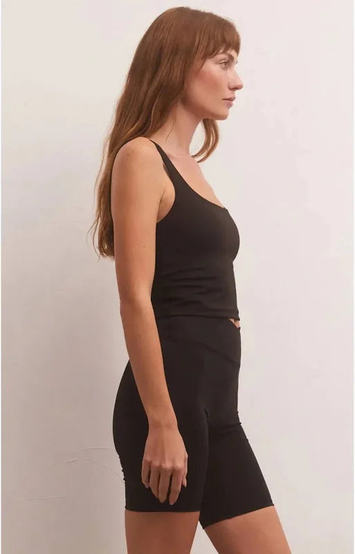Eclipse Ribbed Cropped Tank