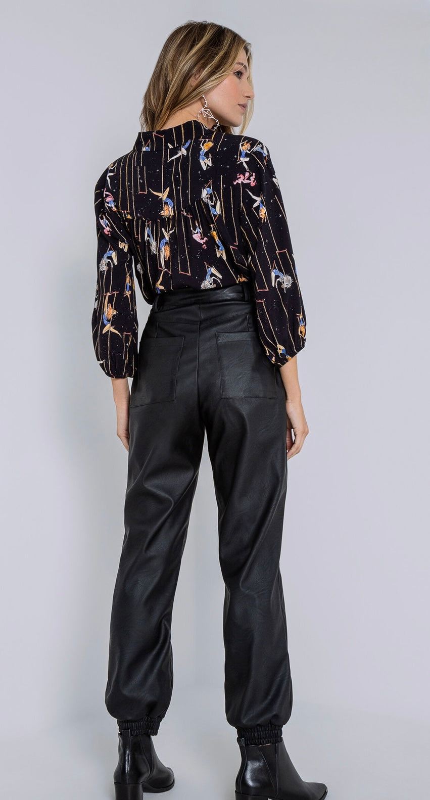 Vegan Leather Joggers