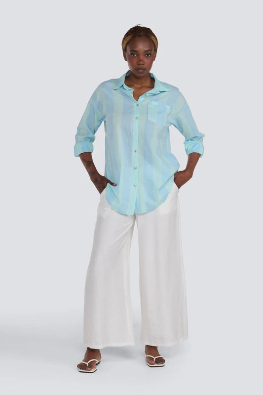 Aqua Stripe Shirt
