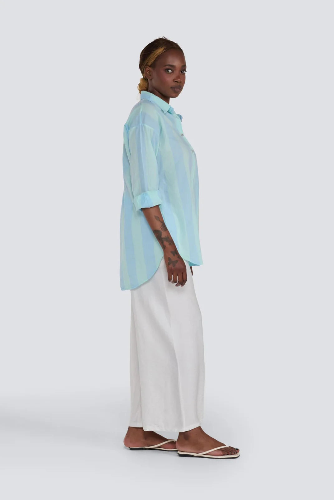 Aqua Stripe Shirt