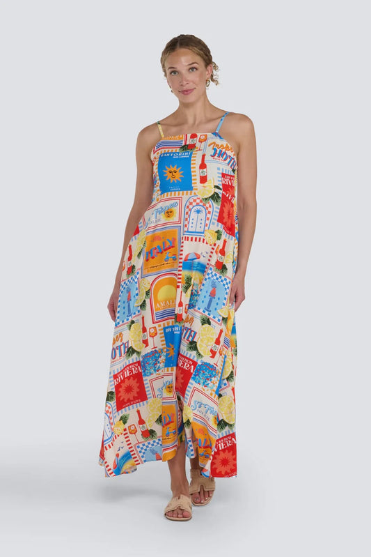 Mediteranean Print Dress