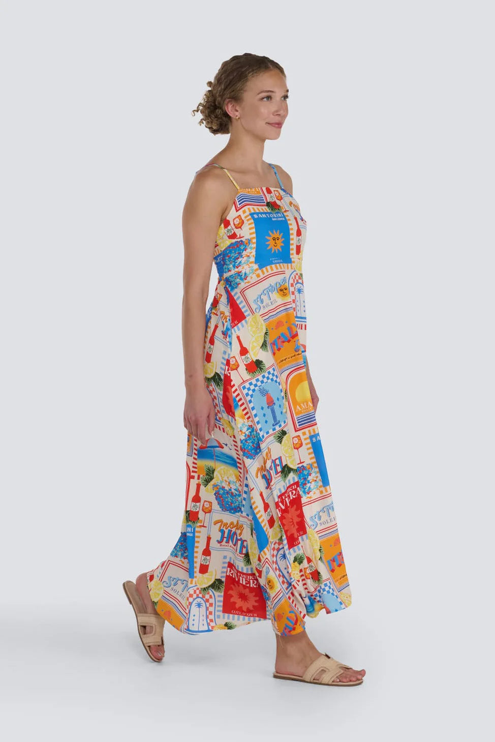 Mediteranean Print Dress