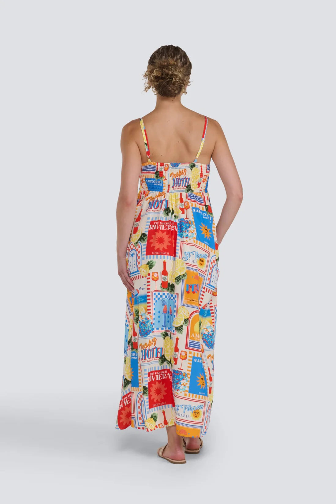 Mediteranean Print Dress