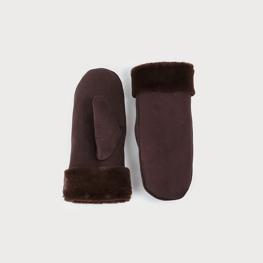 Faux Fur Cuff Mittens