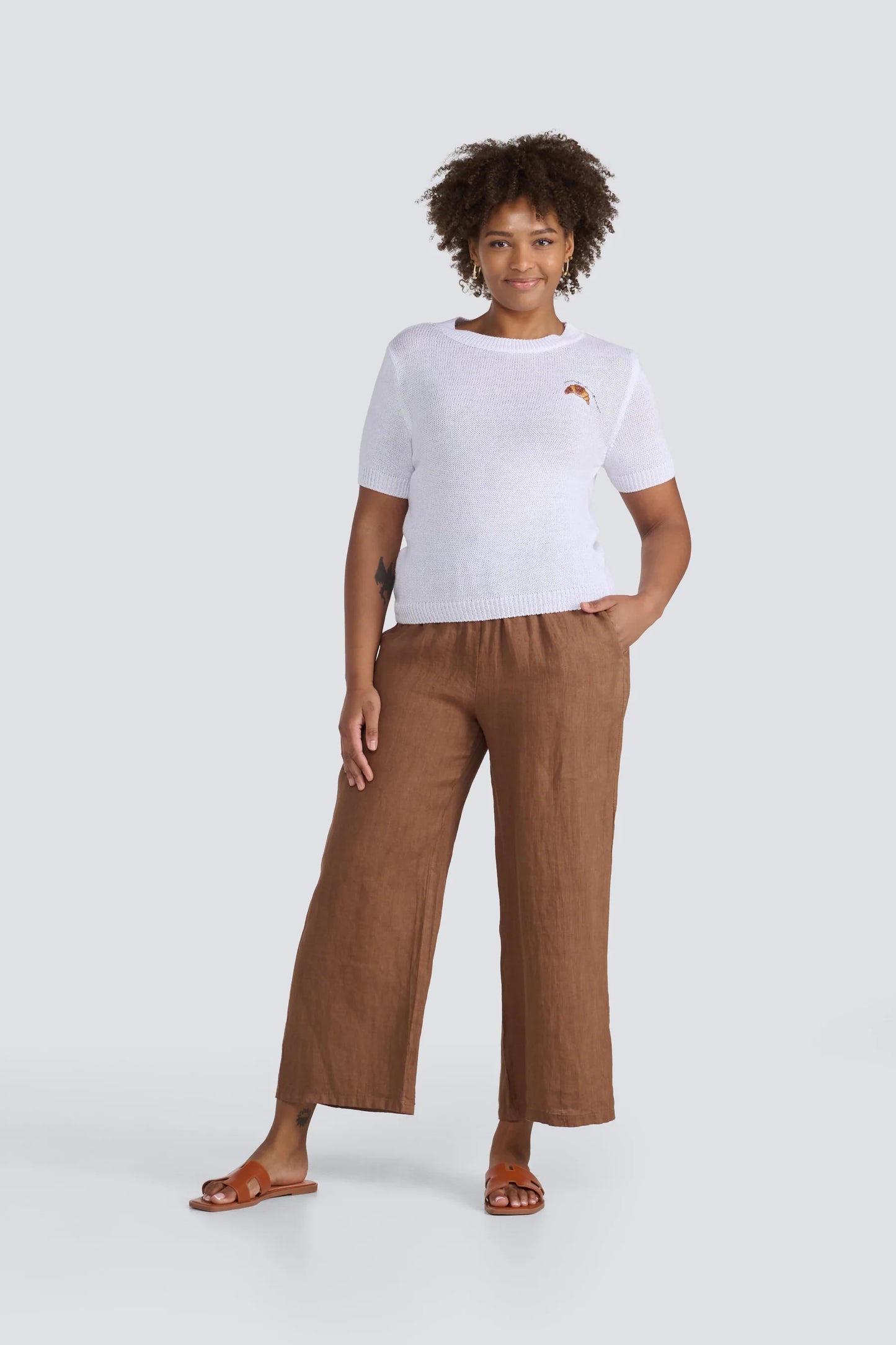 Tobacco Linen Pants