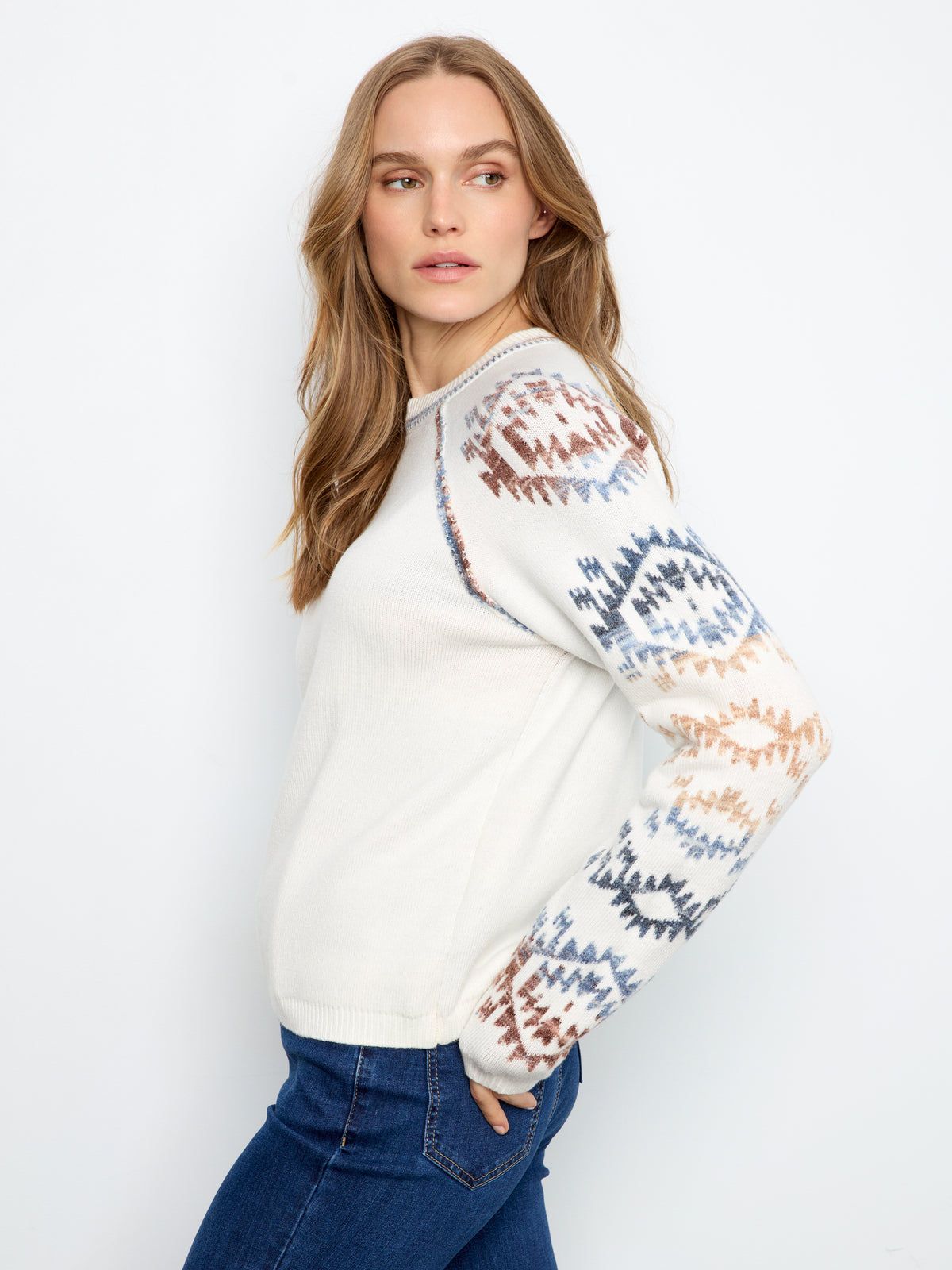 Reversible Raglan Long Sleeve Sweater