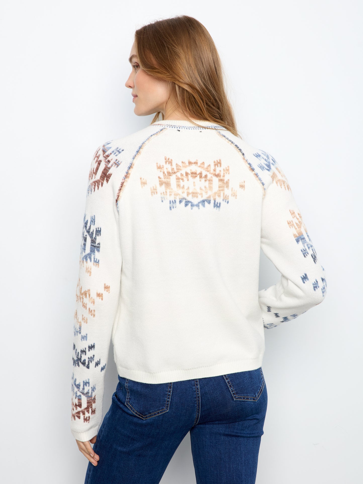 Reversible Raglan Long Sleeve Sweater