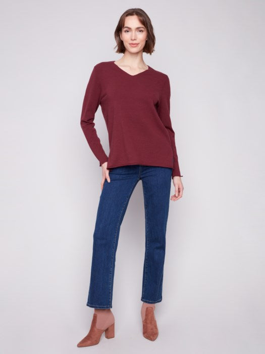 Long Sleeves V-Neck Sweater
