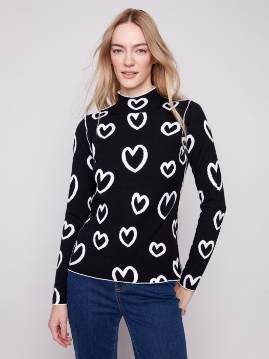 Gutsy Knit Reversible Mock Neck Sweater