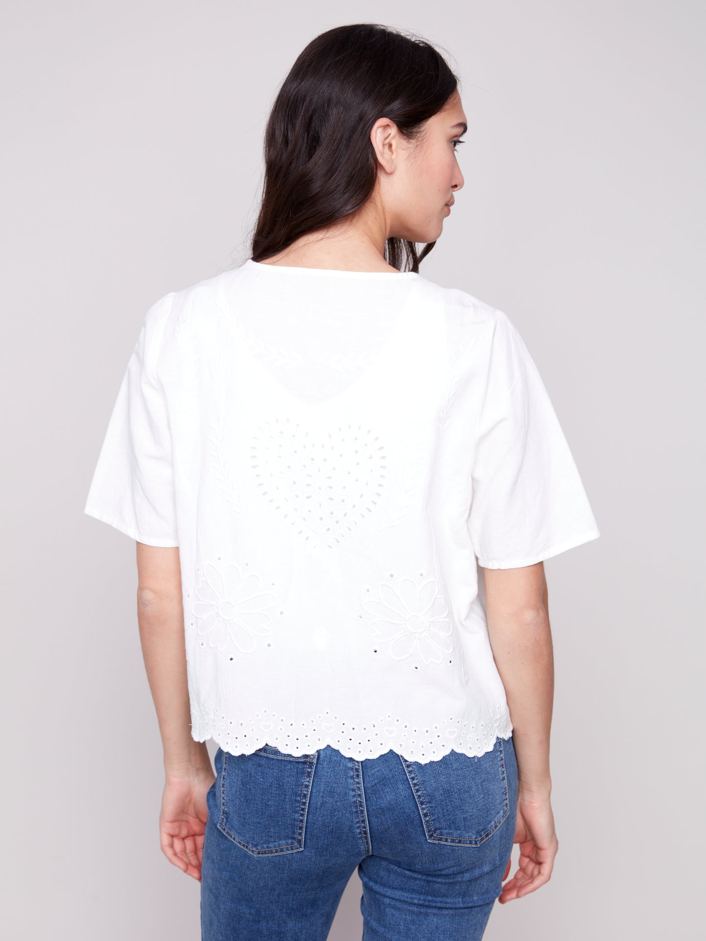 Self Ties at Front V Neck Cardigan
